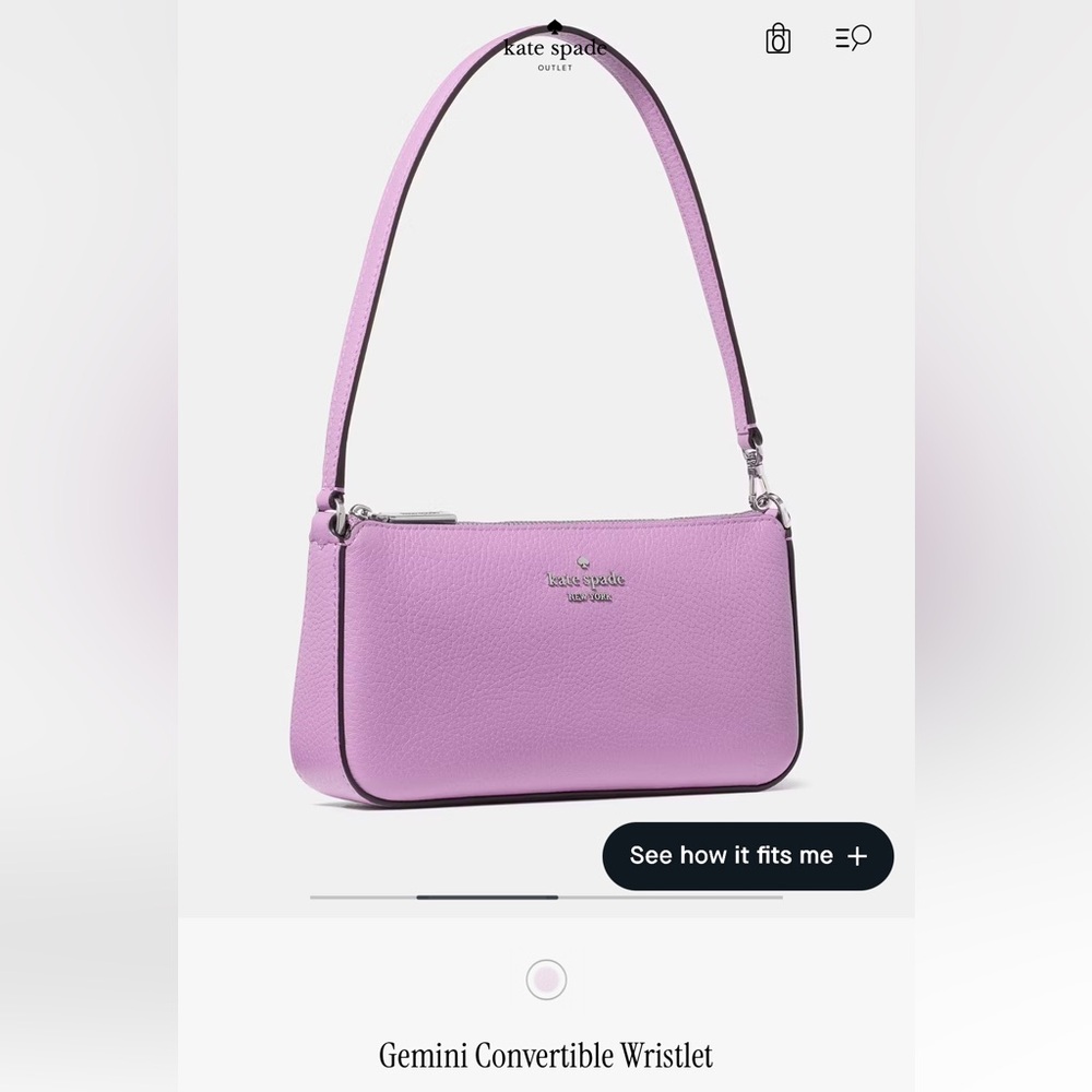 Kate Spade Purple Convertible Wristlet